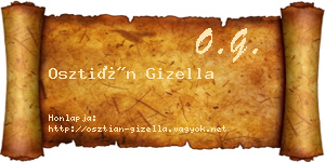 Osztián Gizella névjegykártya